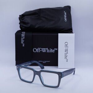Final Price! Off-White OERJ054 STYLE 54 7200 Satin Silver Eyeglasses 53mm